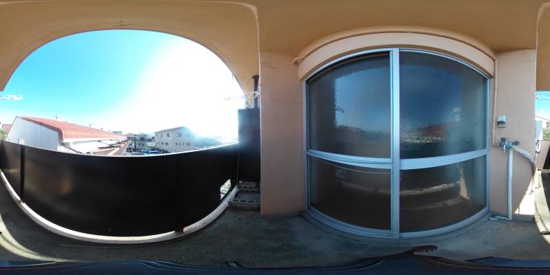 パノラマ画像バルコニー