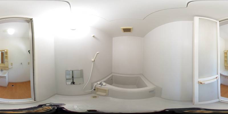 パノラマ画像バスルーム