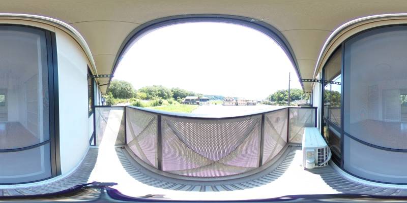 パノラマ画像バルコニー