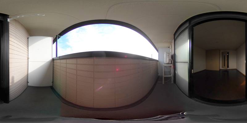 パノラマ画像バルコニー