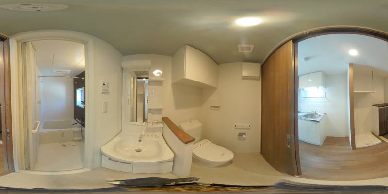 パノラマ画像洗面所