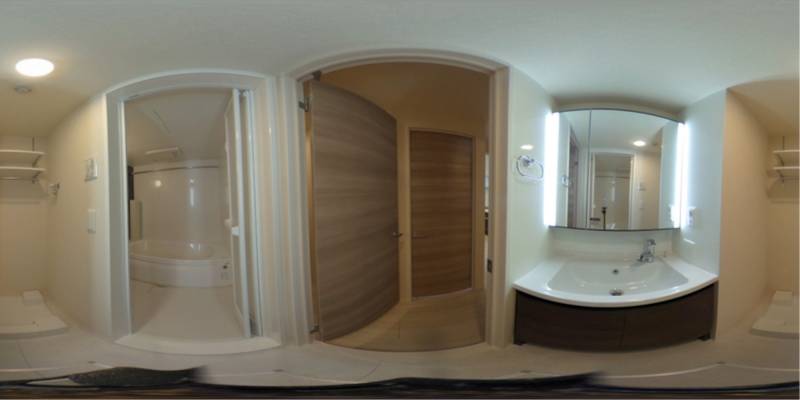 パノラマ画像洗面所