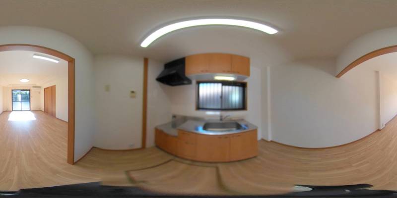 パノラマ画像キッチン