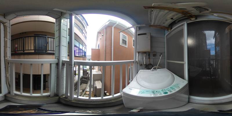 パノラマ画像バルコニー