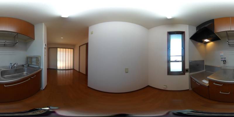 パノラマ画像キッチン
