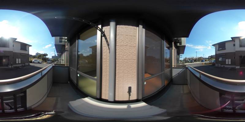 パノラマ画像バルコニー