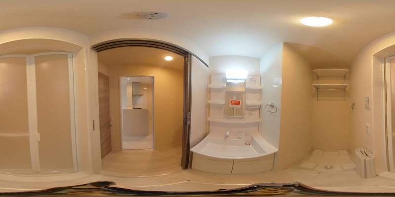 パノラマ画像洗面所