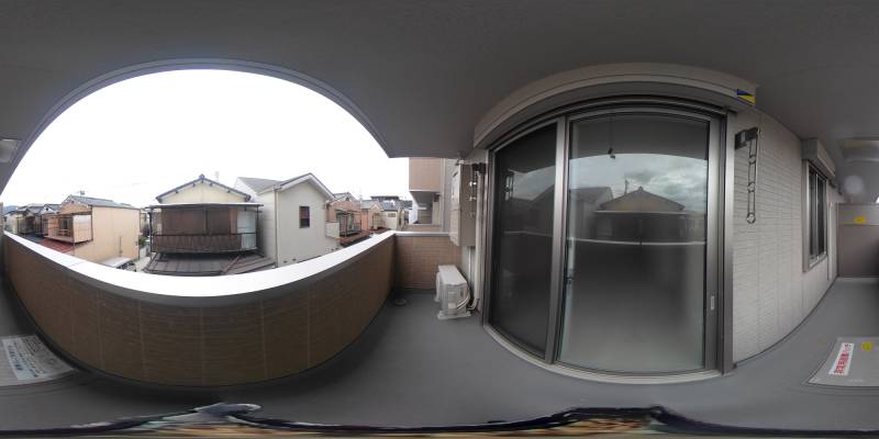 パノラマ画像バルコニー