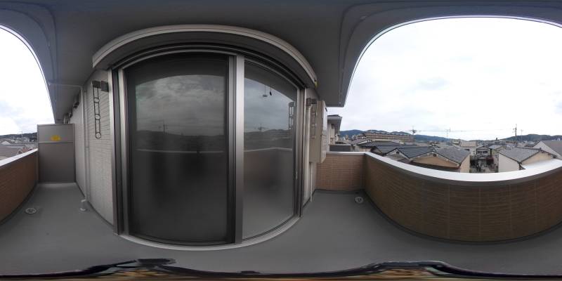 パノラマ画像バルコニー