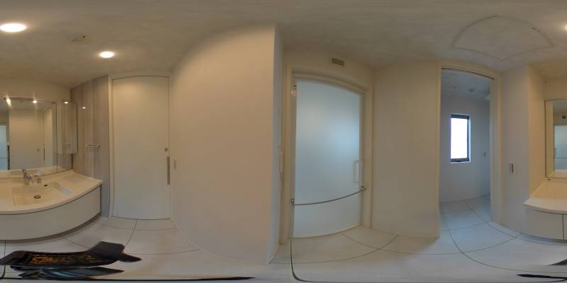 パノラマ画像洗面所