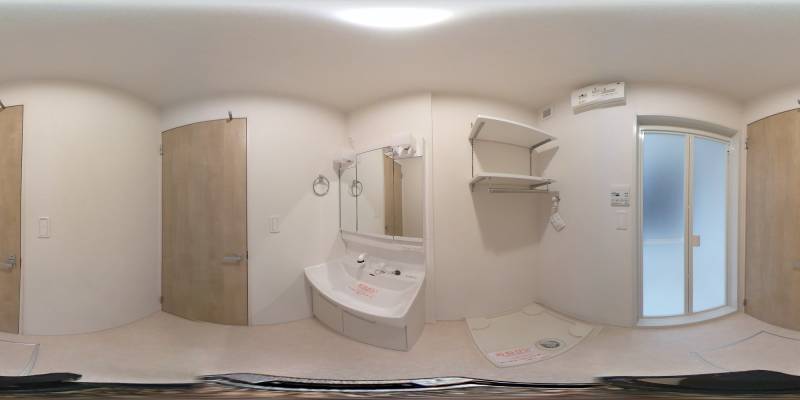 パノラマ画像洗面所