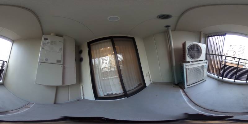 パノラマ画像バルコニー