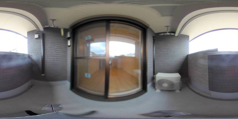 パノラマ画像バルコニー