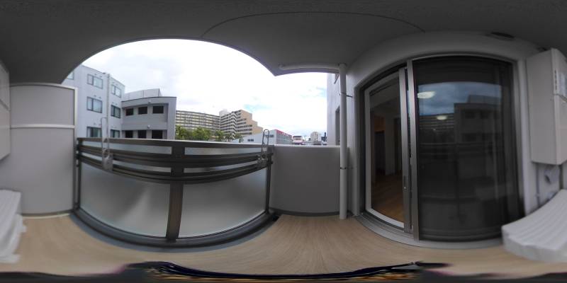 パノラマ画像バルコニー
