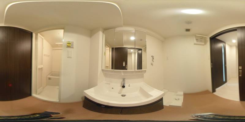 パノラマ画像洗面所