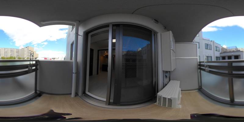 パノラマ画像バルコニー