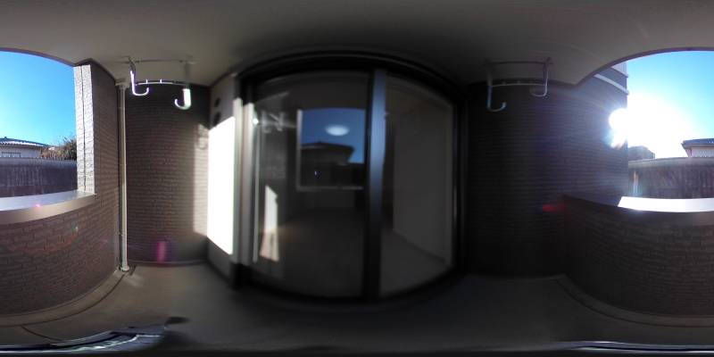 パノラマ画像バルコニー