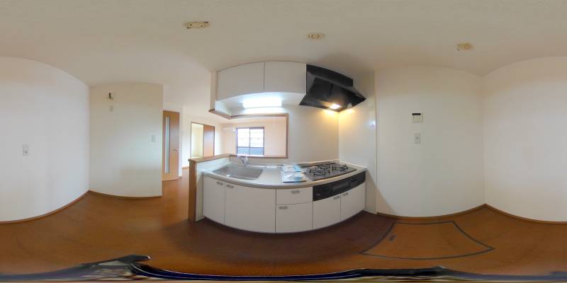 パノラマ画像キッチン