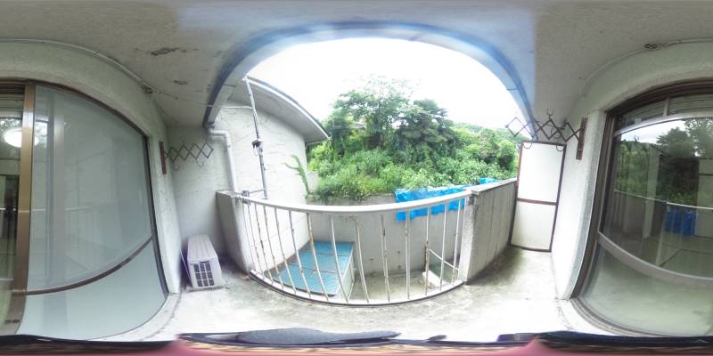 パノラマ画像バルコニー