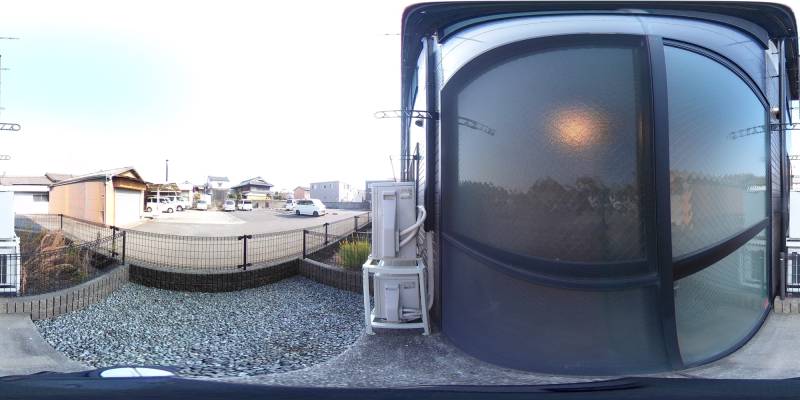 パノラマ画像バルコニー