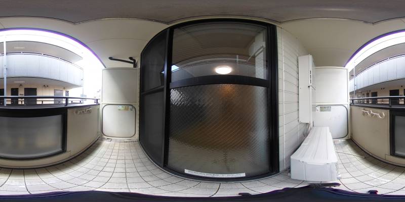 パノラマ画像バルコニー