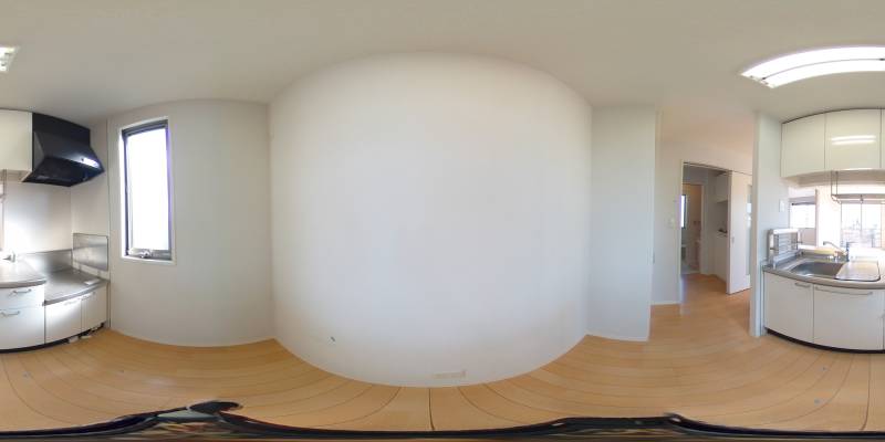 パノラマ画像キッチン