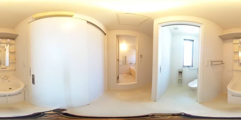 パノラマ画像洗面所