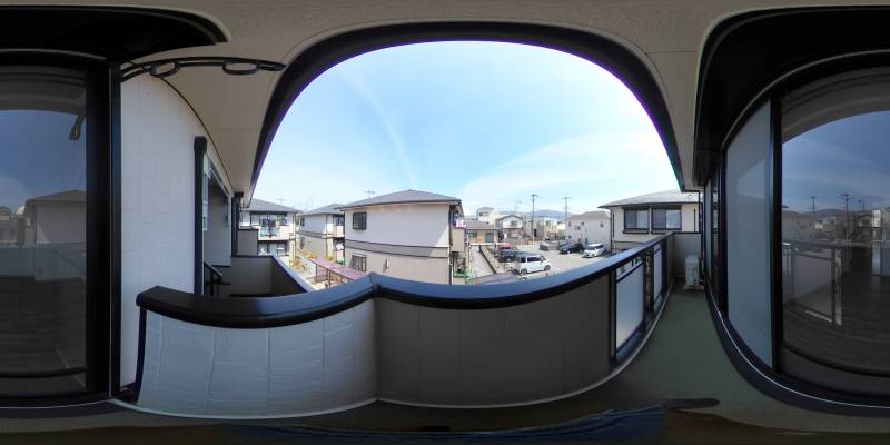 パノラマ画像バルコニー