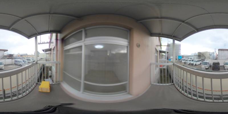 パノラマ画像バルコニー