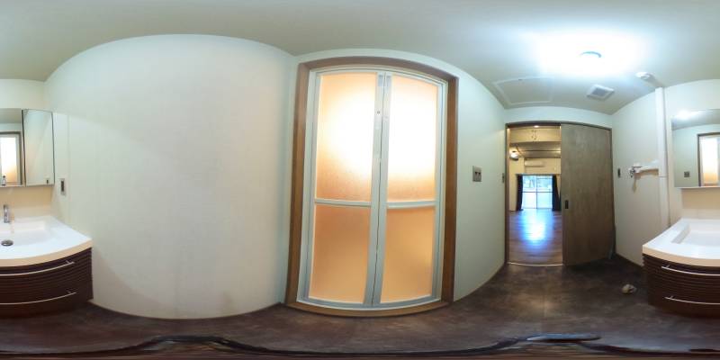 パノラマ画像洗面所