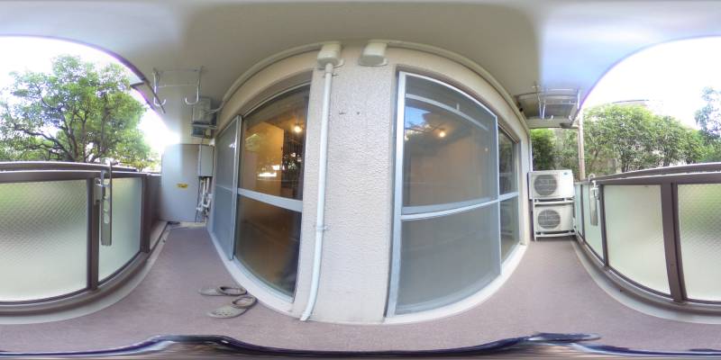 パノラマ画像バルコニー