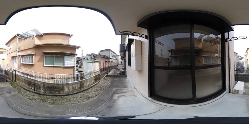 パノラマ画像庭