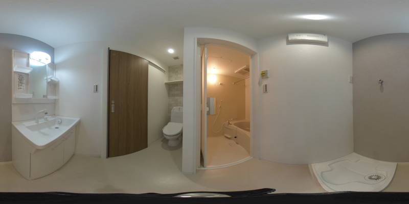 パノラマ画像洗面所