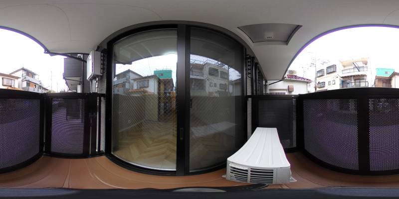 パノラマ画像バルコニー