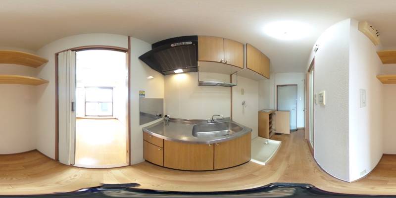 パノラマ画像キッチン