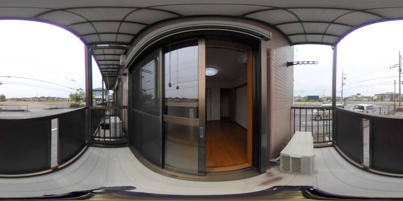 パノラマ画像バルコニー