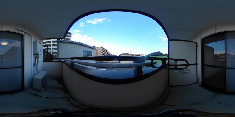 パノラマ画像バルコニー