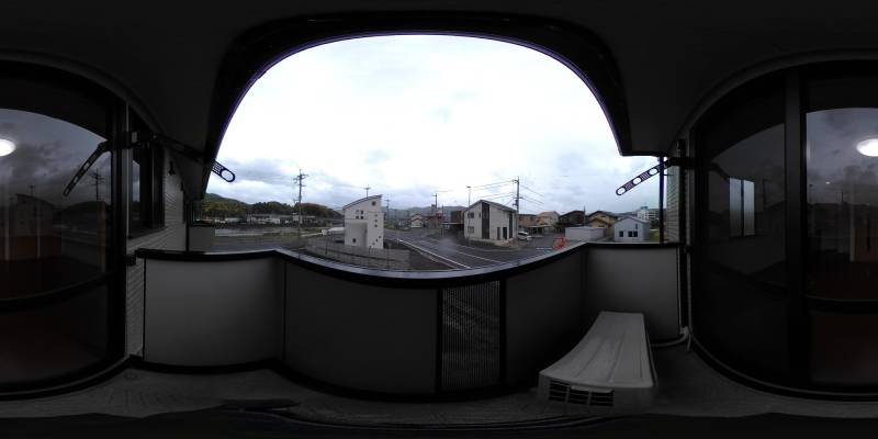 パノラマ画像バルコニー