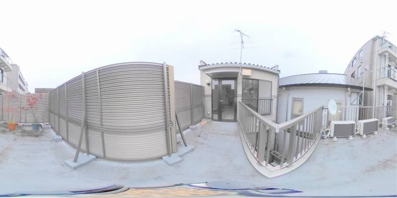 パノラマ画像バルコニー