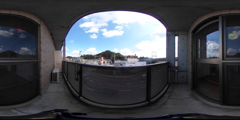 パノラマ画像バルコニー