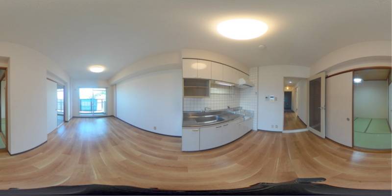 パノラマ画像キッチン