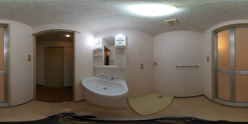 パノラマ画像洗面所