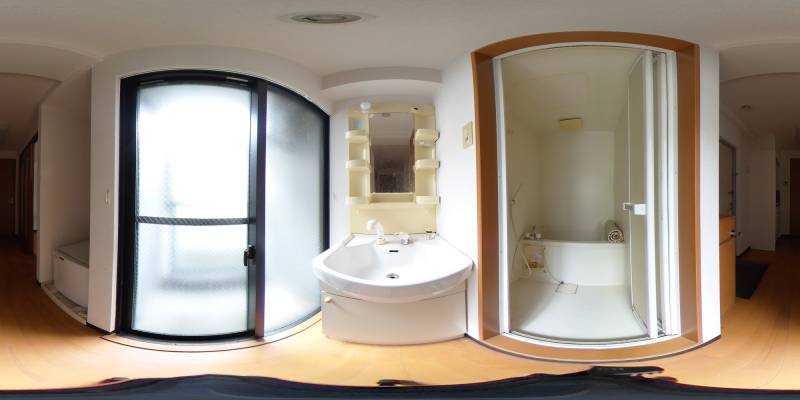 パノラマ画像洗面所