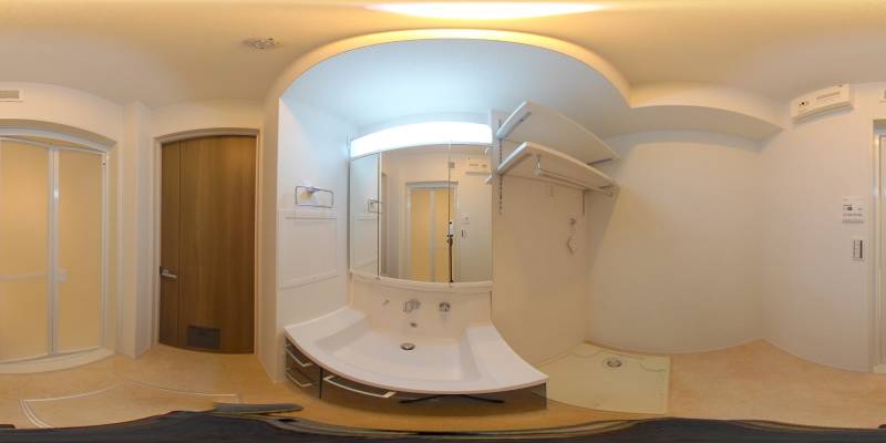 パノラマ画像洗面所