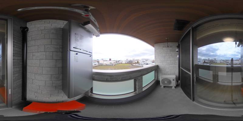 パノラマ画像バルコニー