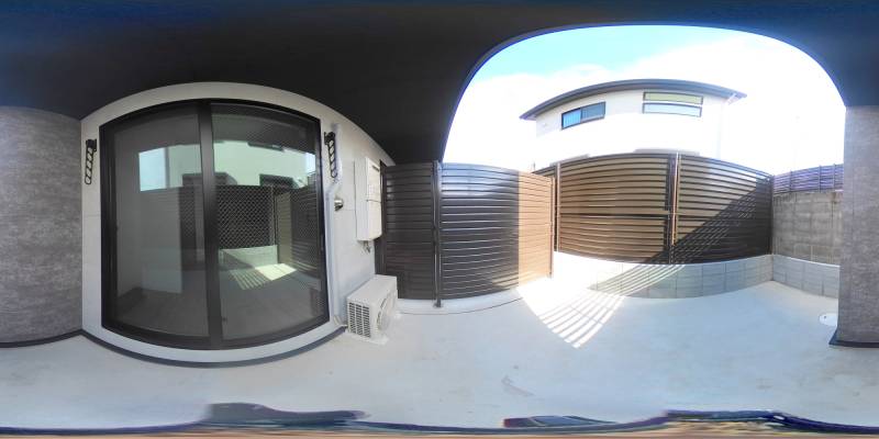 パノラマ画像バルコニー