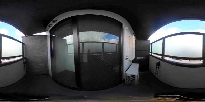 パノラマ画像バルコニー