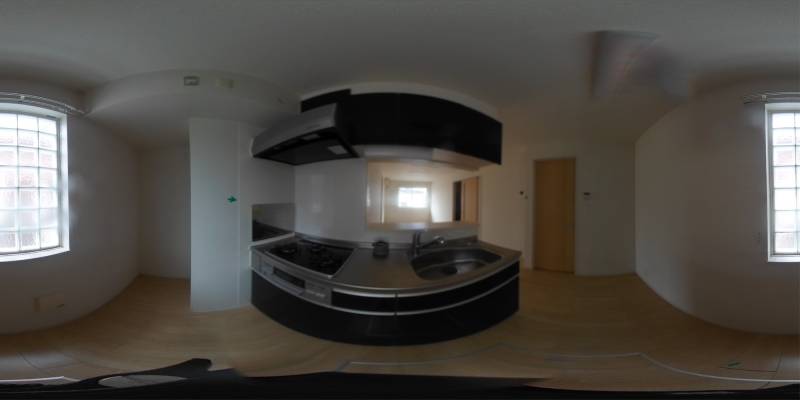 パノラマ画像キッチン