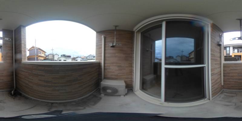 パノラマ画像バルコニー