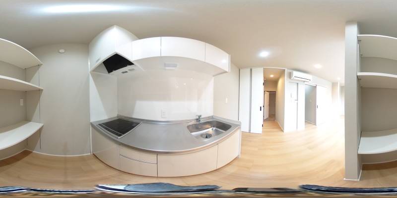 パノラマ画像キッチン